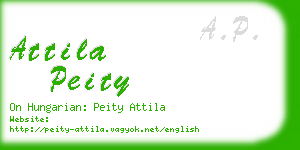 attila peity business card